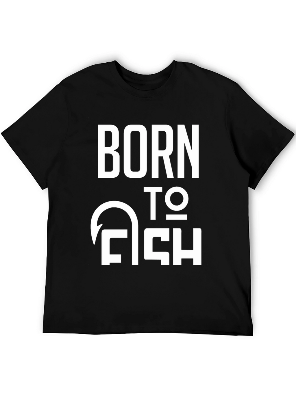 Born to Fish Graphic T-Shirt - Black