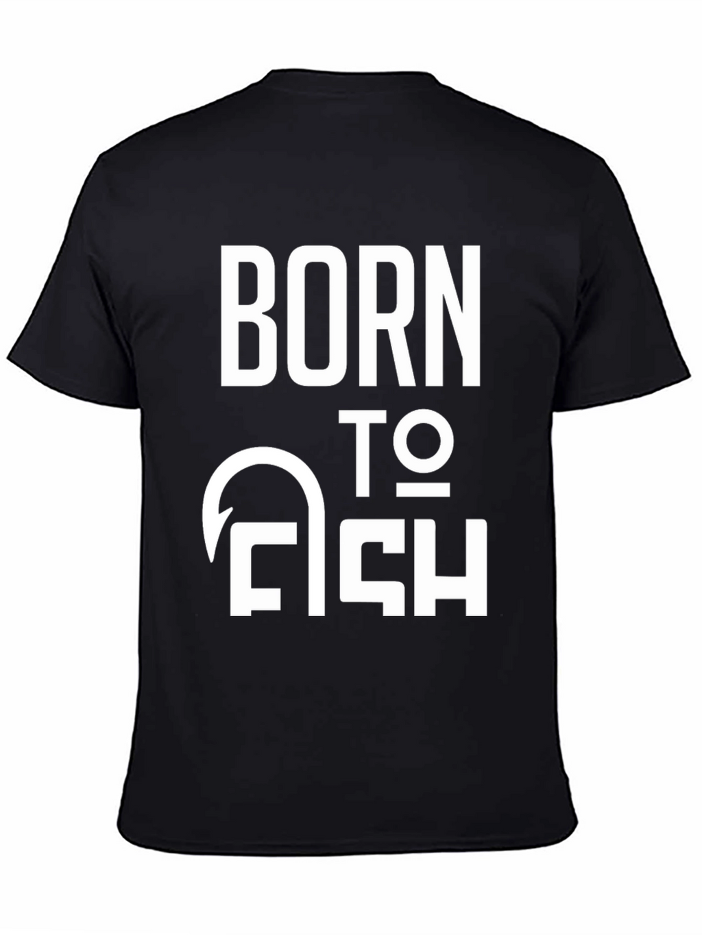 Born to Fish Graphic T-Shirt - Black