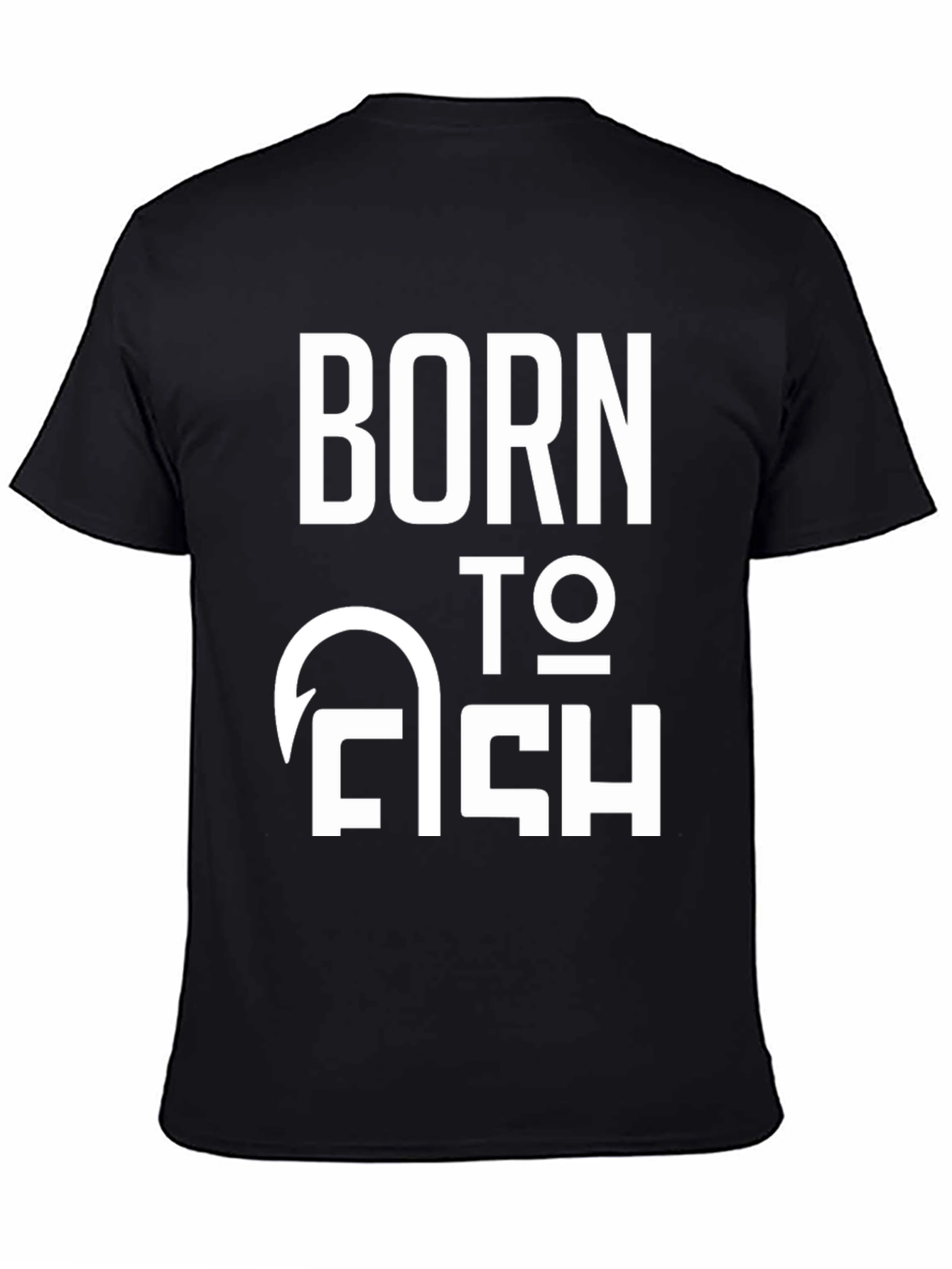 Born to Fish Graphic T-Shirt - Black