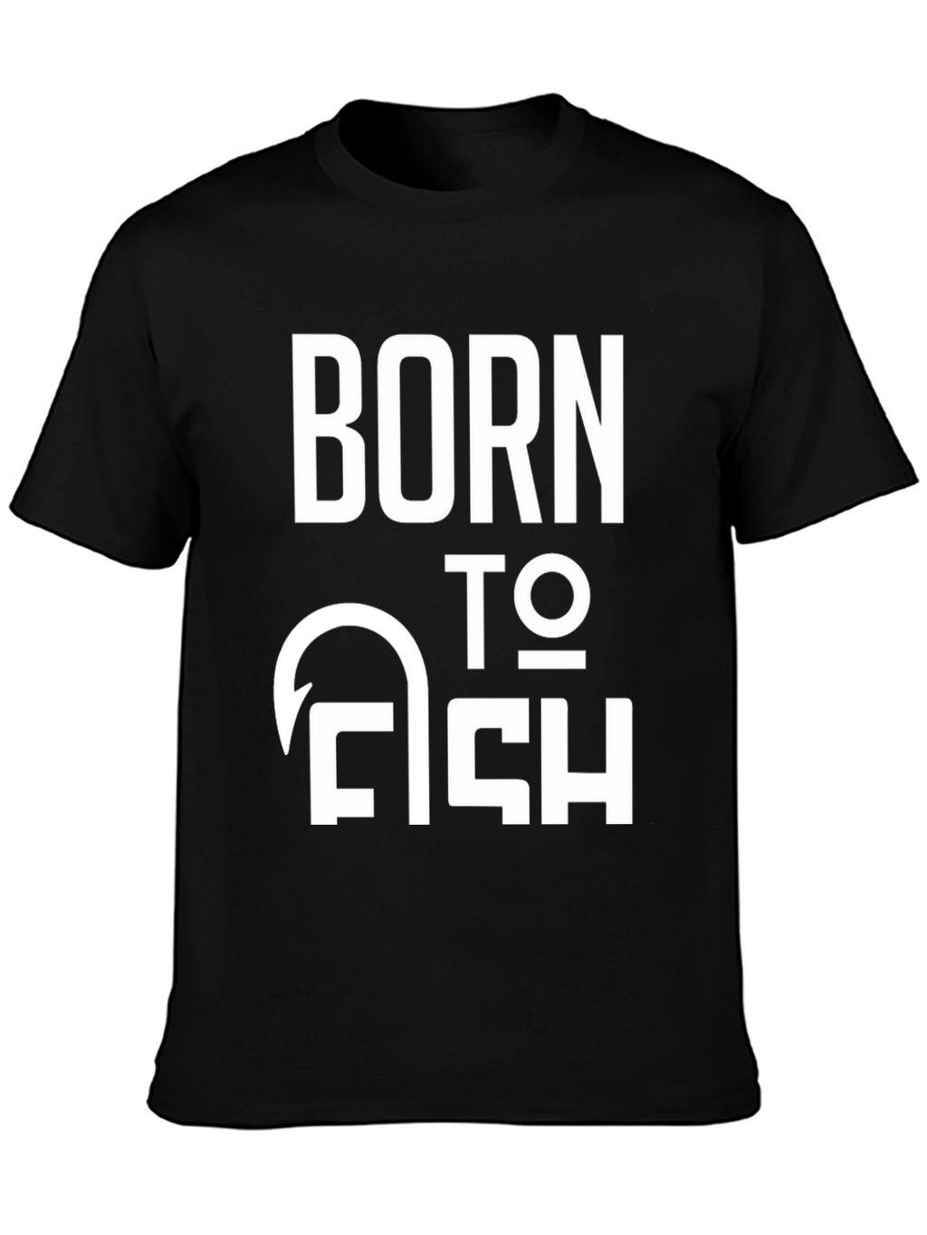 Born to Fish Graphic T-Shirt - Black