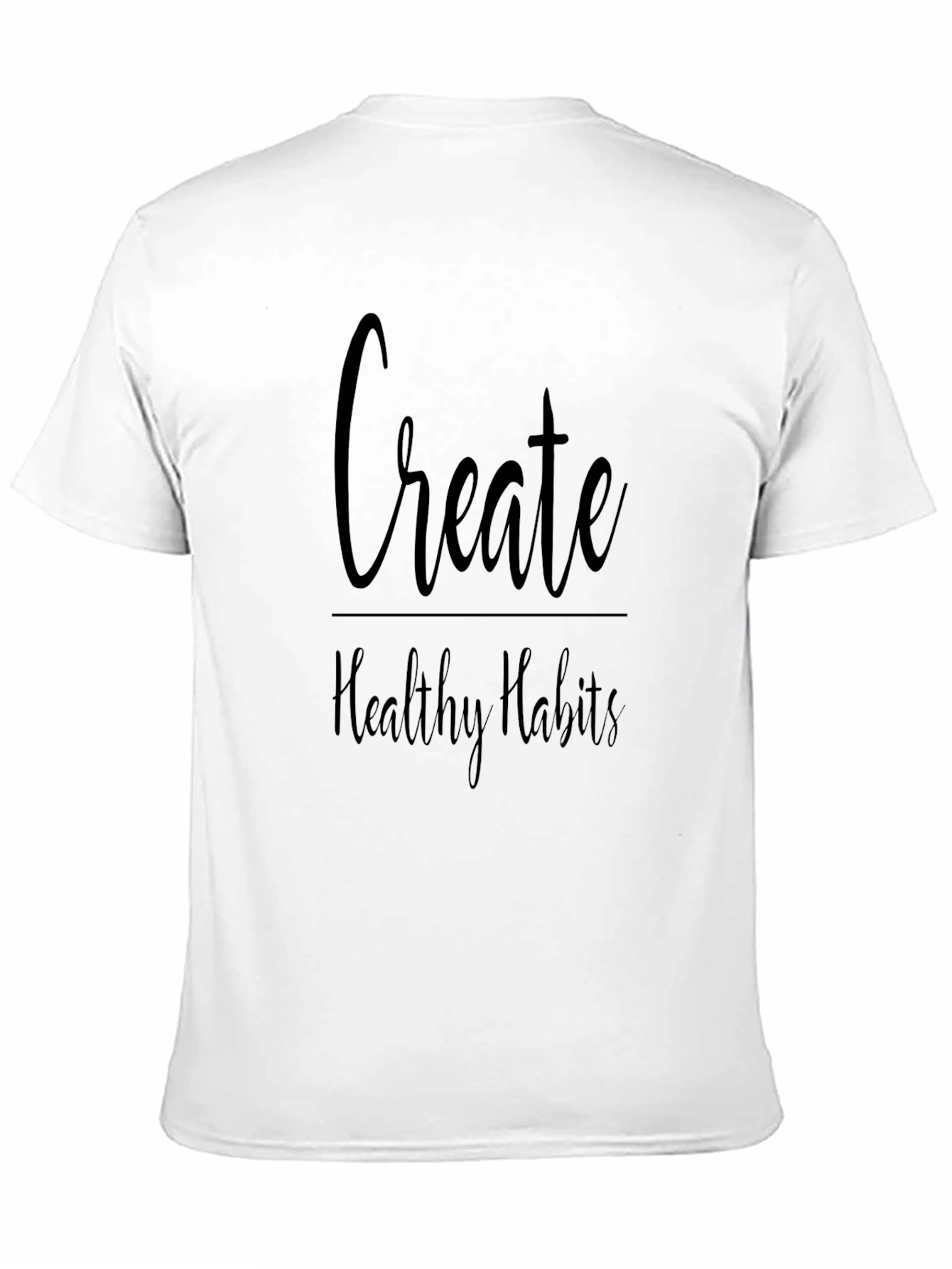Create Healthy Habits Graphic Tee - Black