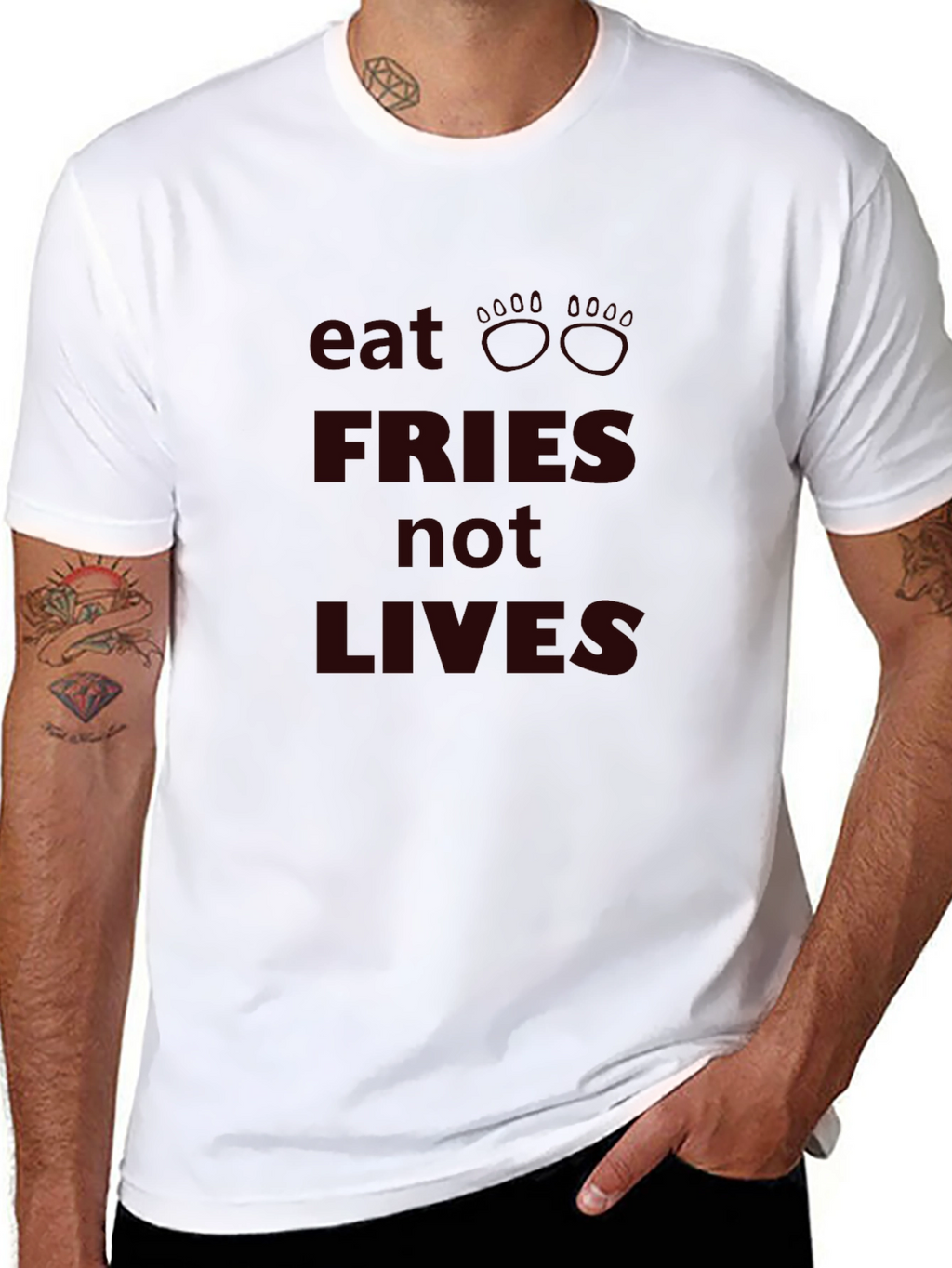 Eat Fries Not Lives - Graphic Tee