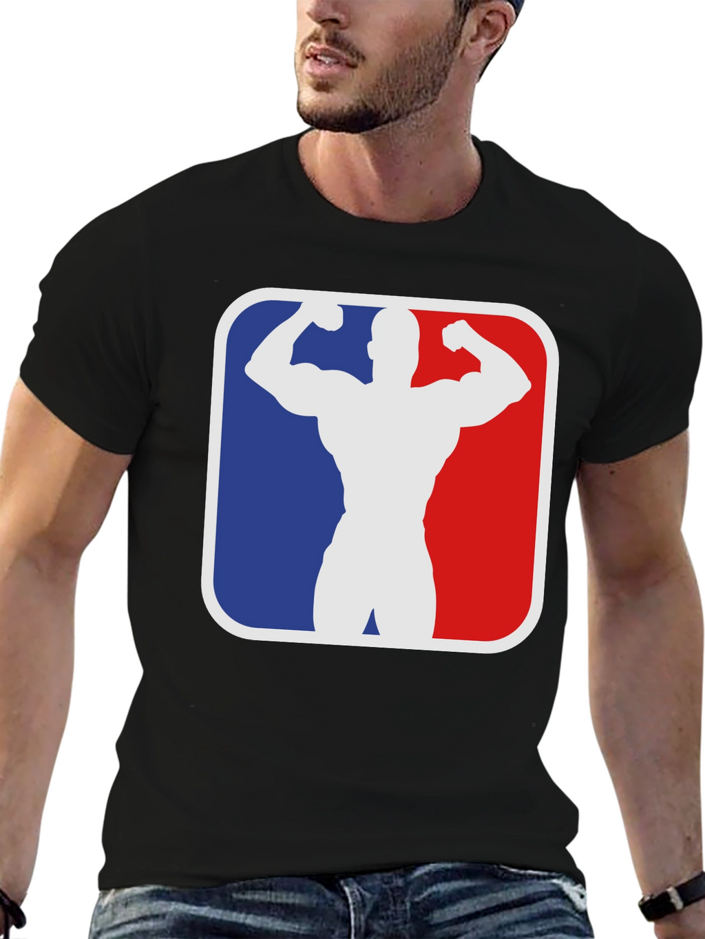 Muscle Bodybuilding Gym T-Shirt - Black
