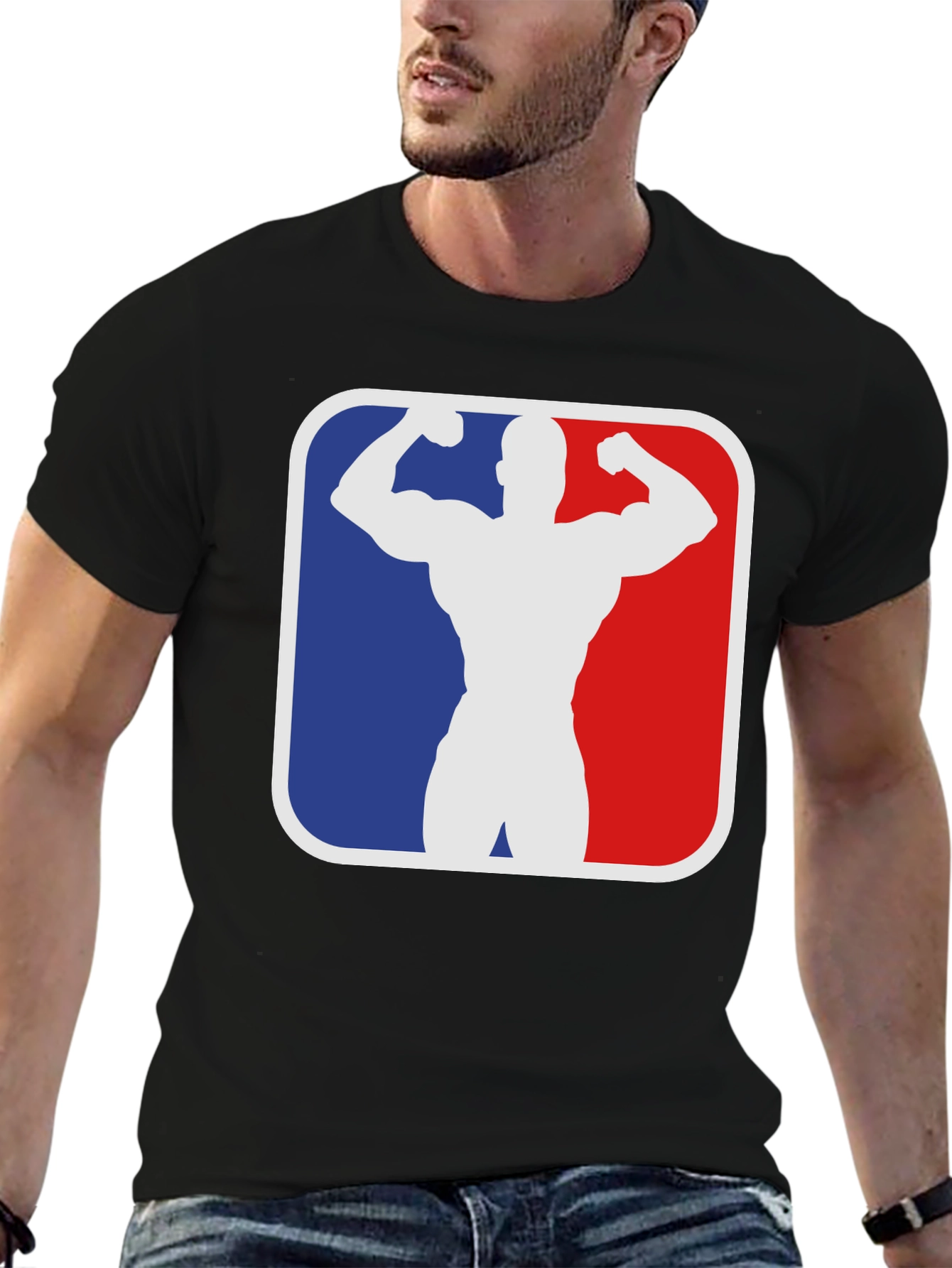 Muscle Bodybuilding Gym T-Shirt - Black