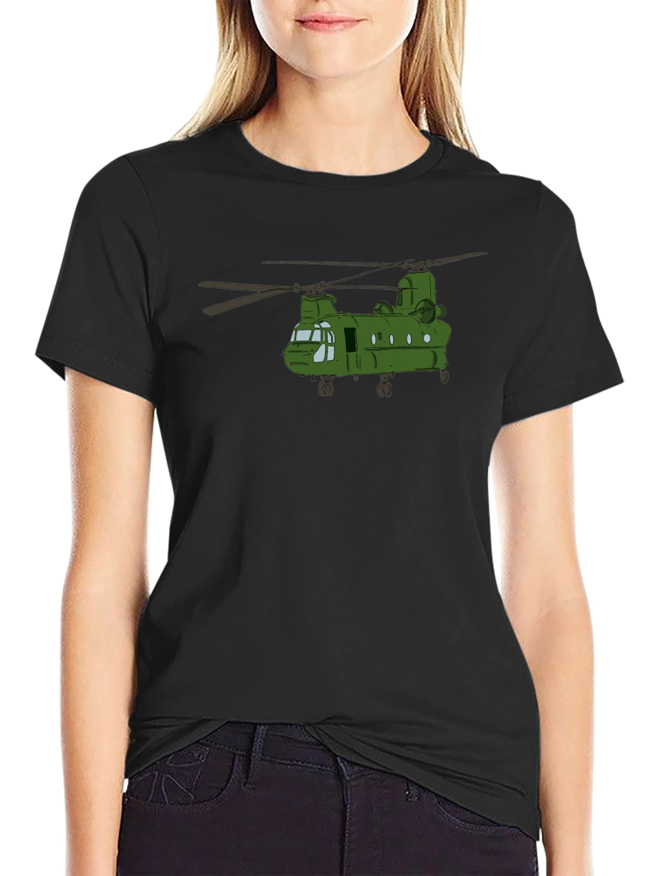 Chinook Helicopter T-Shirt - Military Aviation Tee
