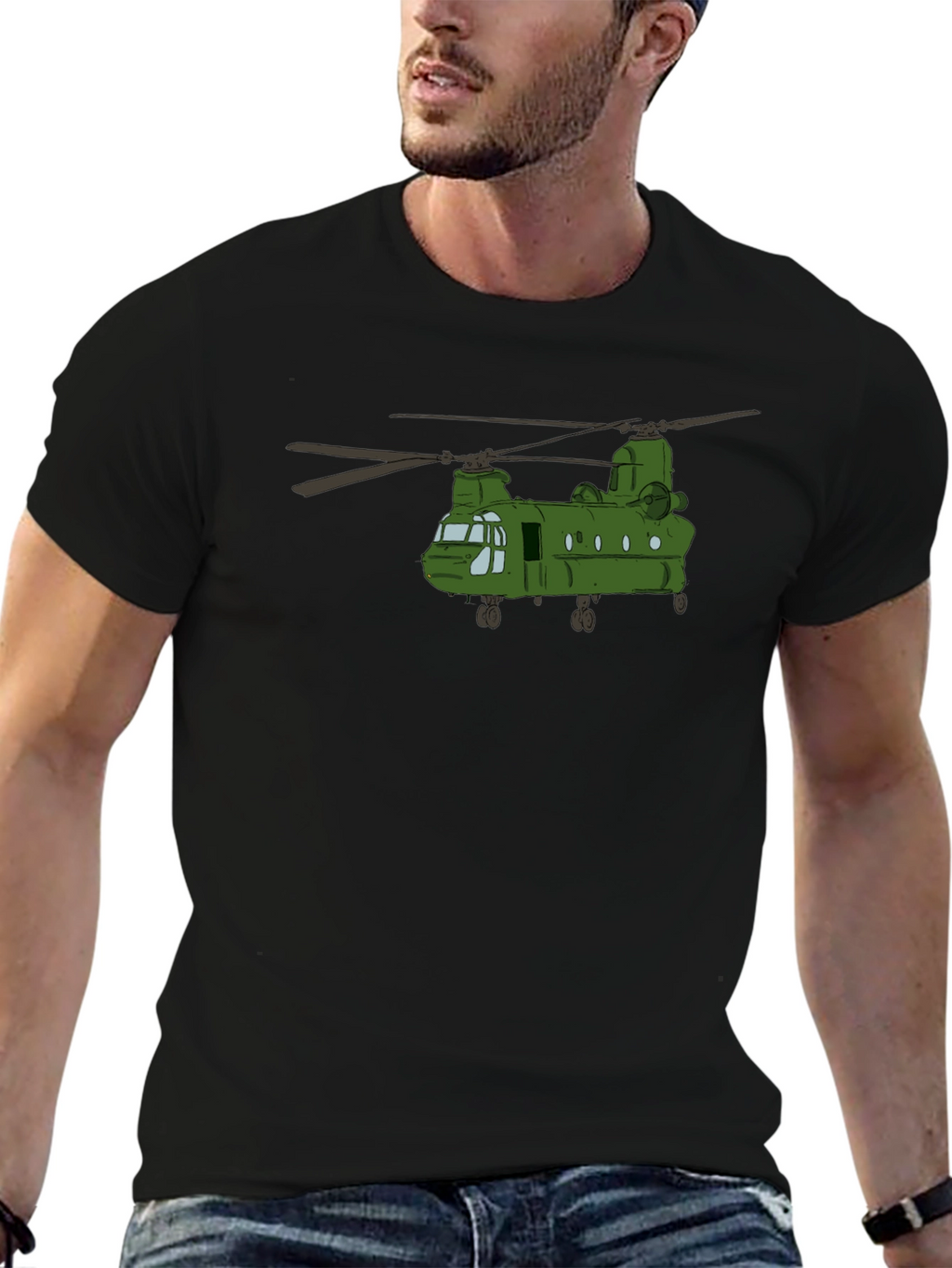 Chinook Helicopter T-Shirt - Military Aviation Tee