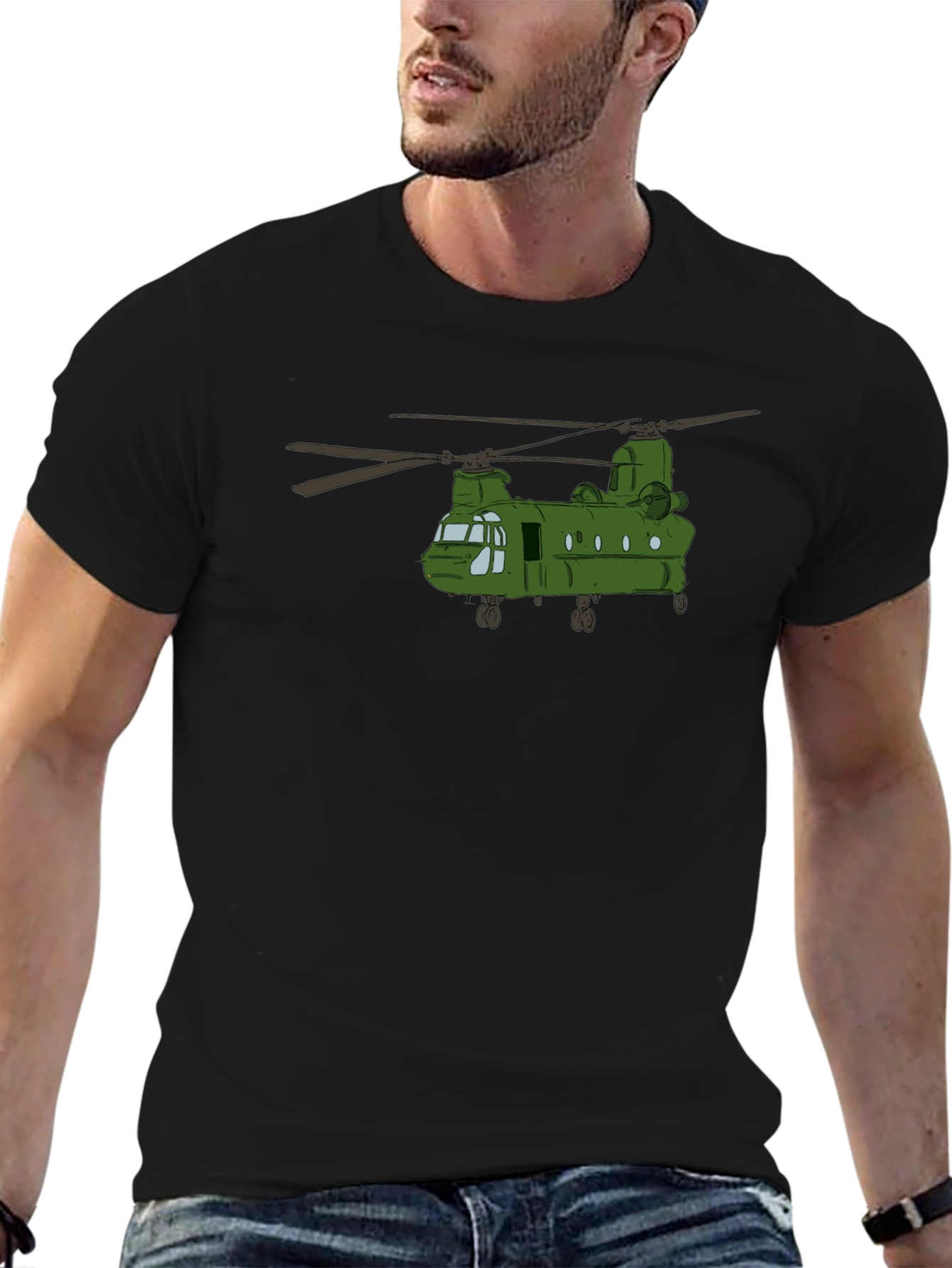 Chinook Helicopter T-Shirt - Military Aviation Tee