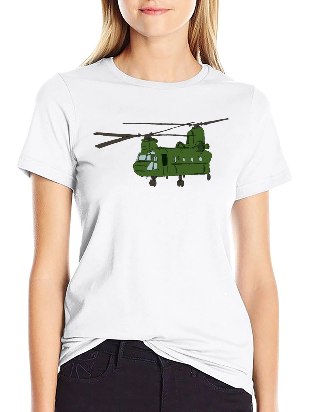 Chinook Helicopter T-Shirt - Military Aviation Tee
