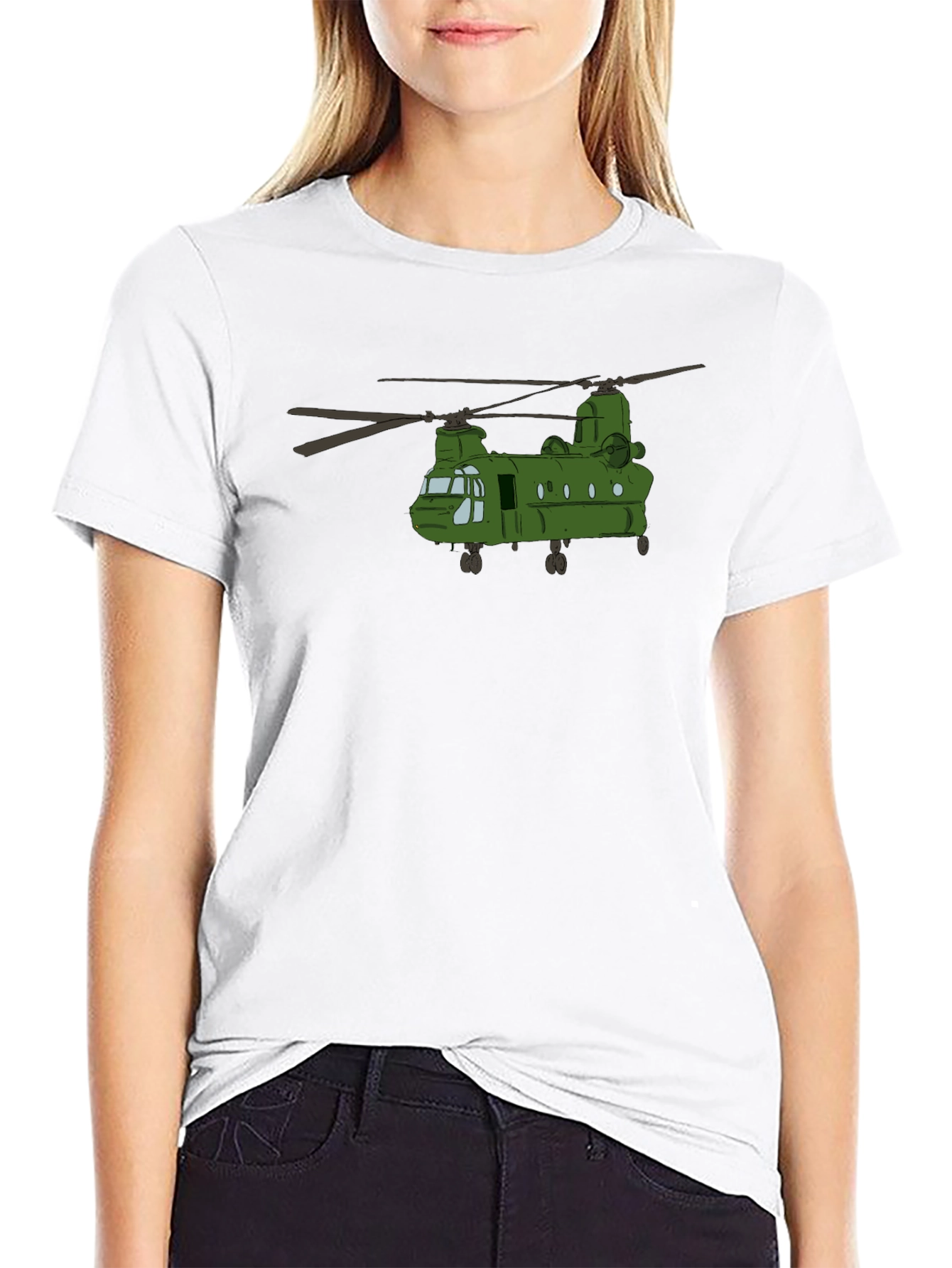 Chinook Helicopter T-Shirt - Military Aviation Tee
