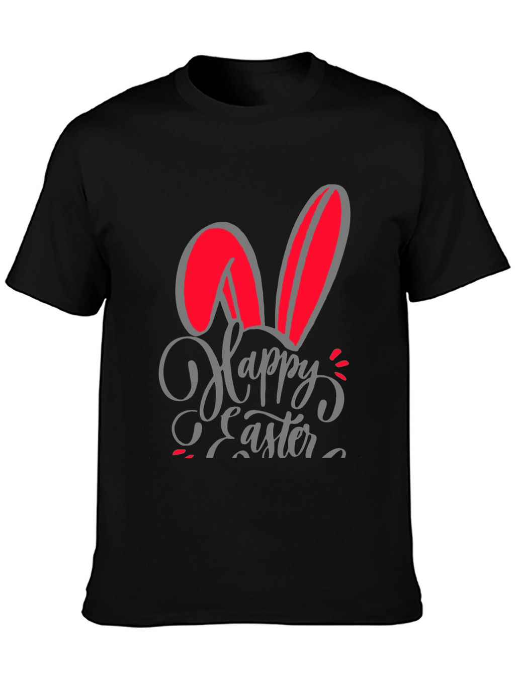 Happy Easter Bunny Ears Graphic T-Shirt