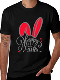 Happy Easter Bunny Ears Graphic T-Shirt