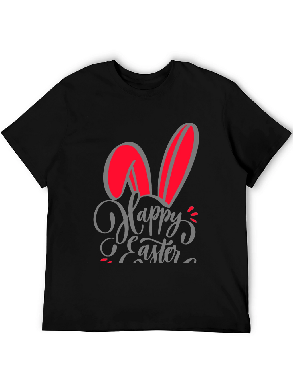 Happy Easter Bunny Ears Graphic T-Shirt