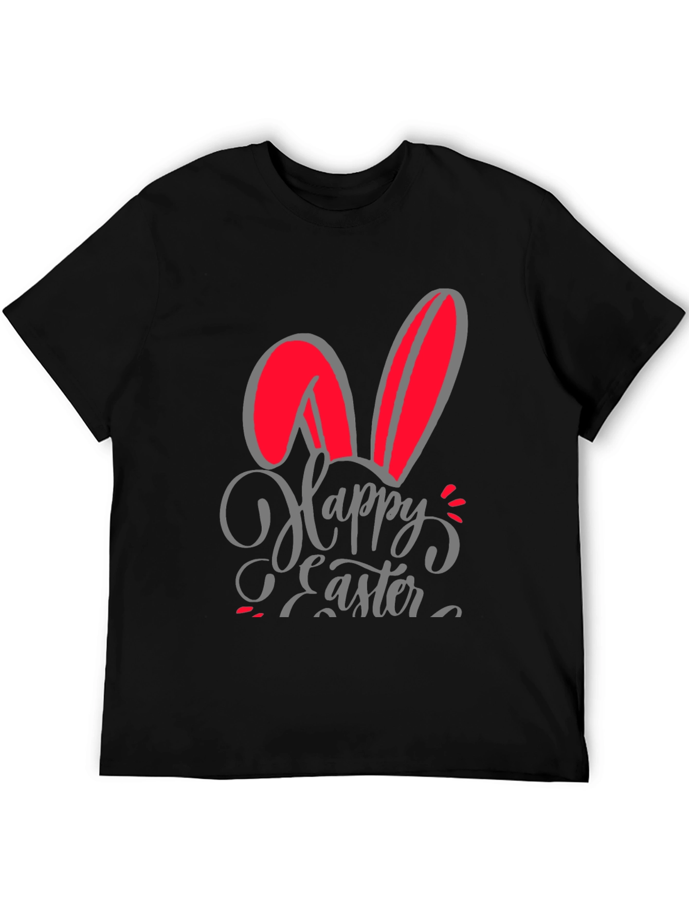 Happy Easter Bunny Ears Graphic T-Shirt