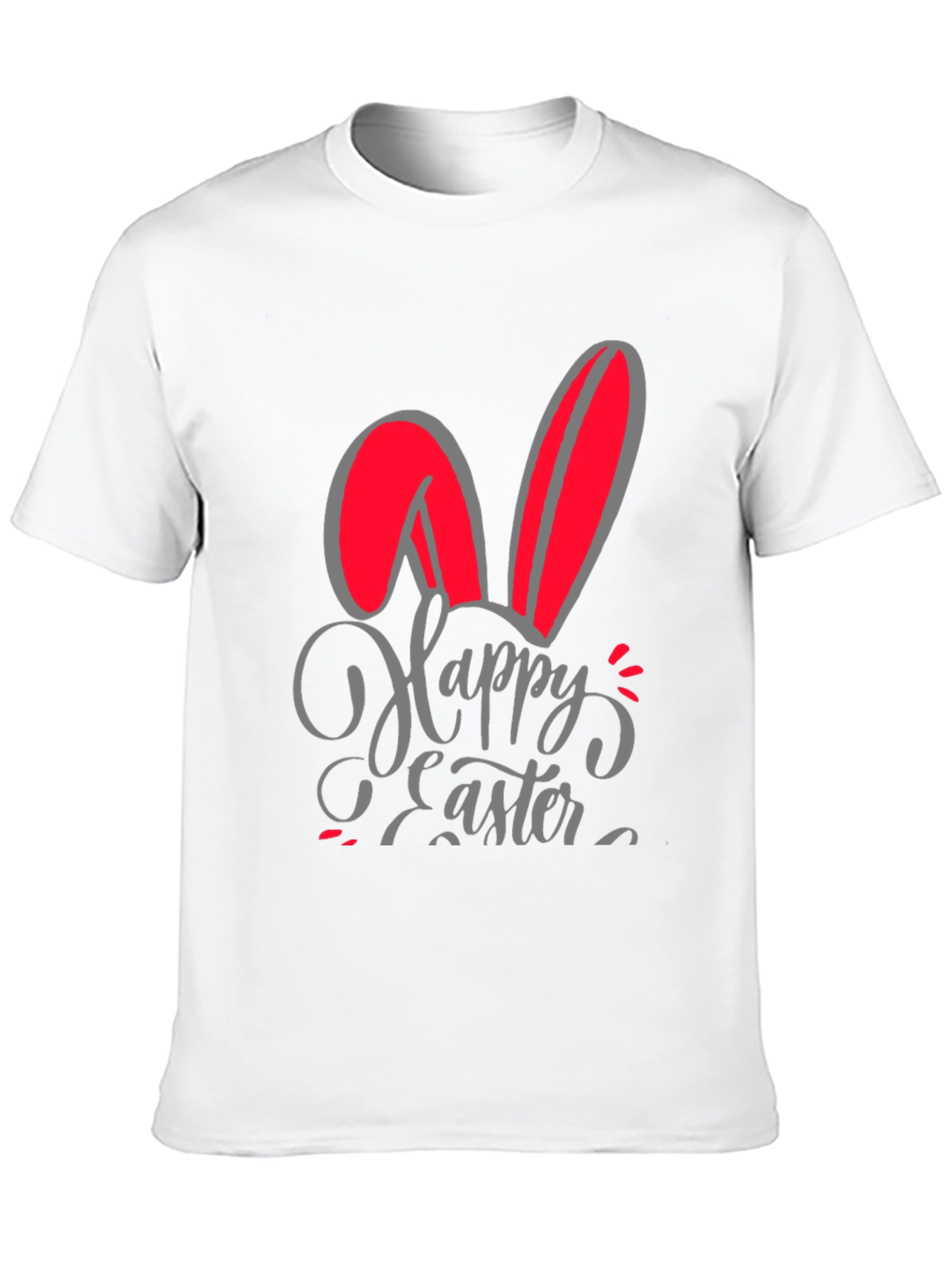 Happy Easter Bunny Ears Graphic T-Shirt