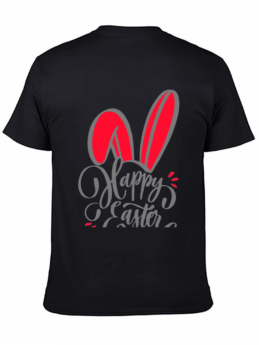Happy Easter Bunny Ears Graphic T-Shirt