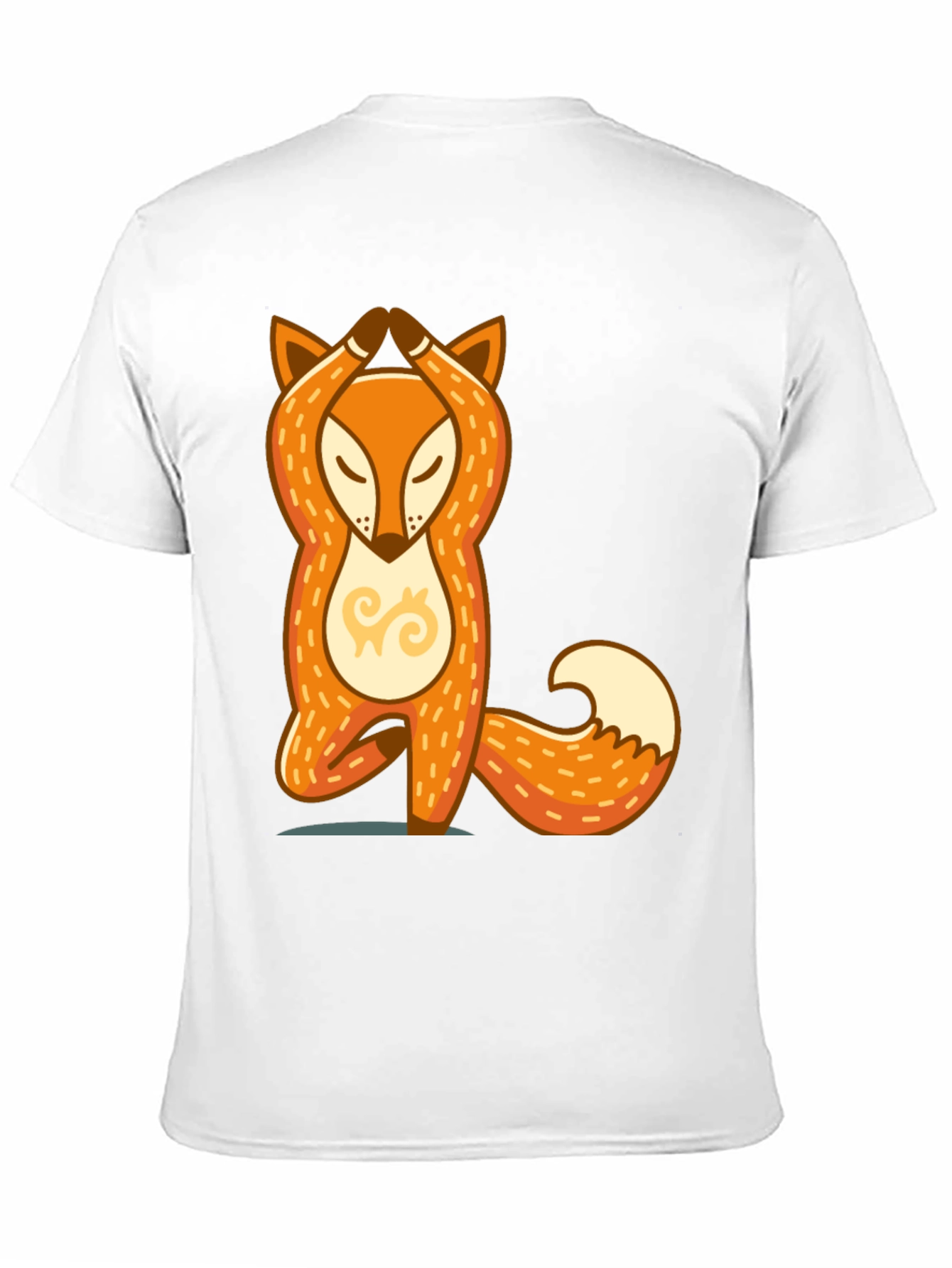 Yoga Fox Graphic T-Shirt - Meditating Animal Tee