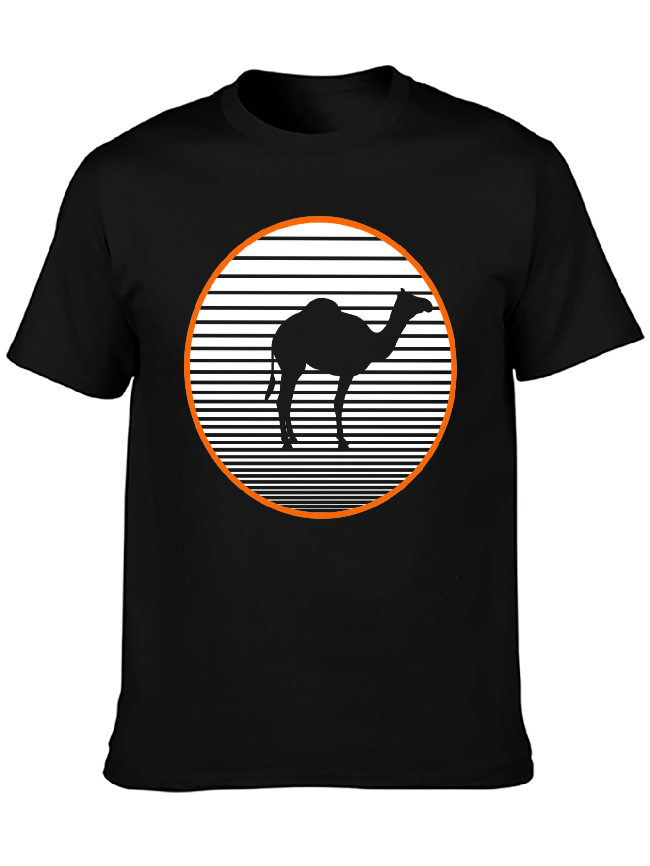 Retro Camel T-Shirt - Black Graphic Tee