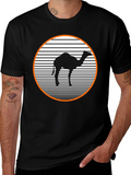 Retro Camel T-Shirt - Black Graphic Tee