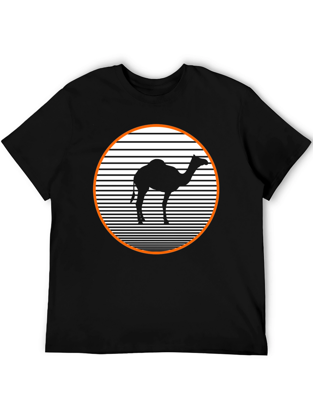 Retro Camel T-Shirt - Black Graphic Tee