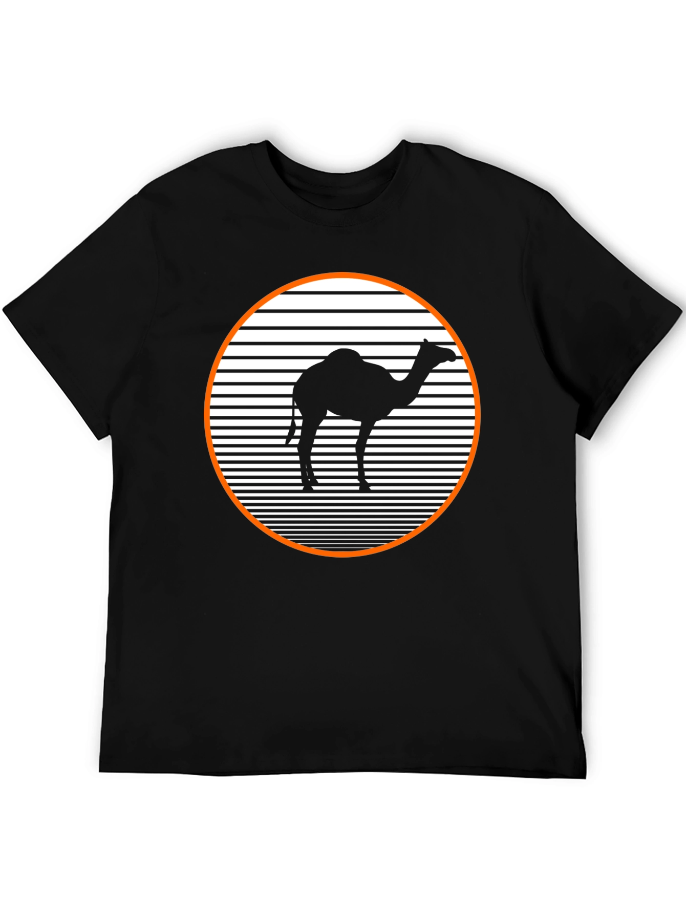 Retro Camel T-Shirt - Black Graphic Tee