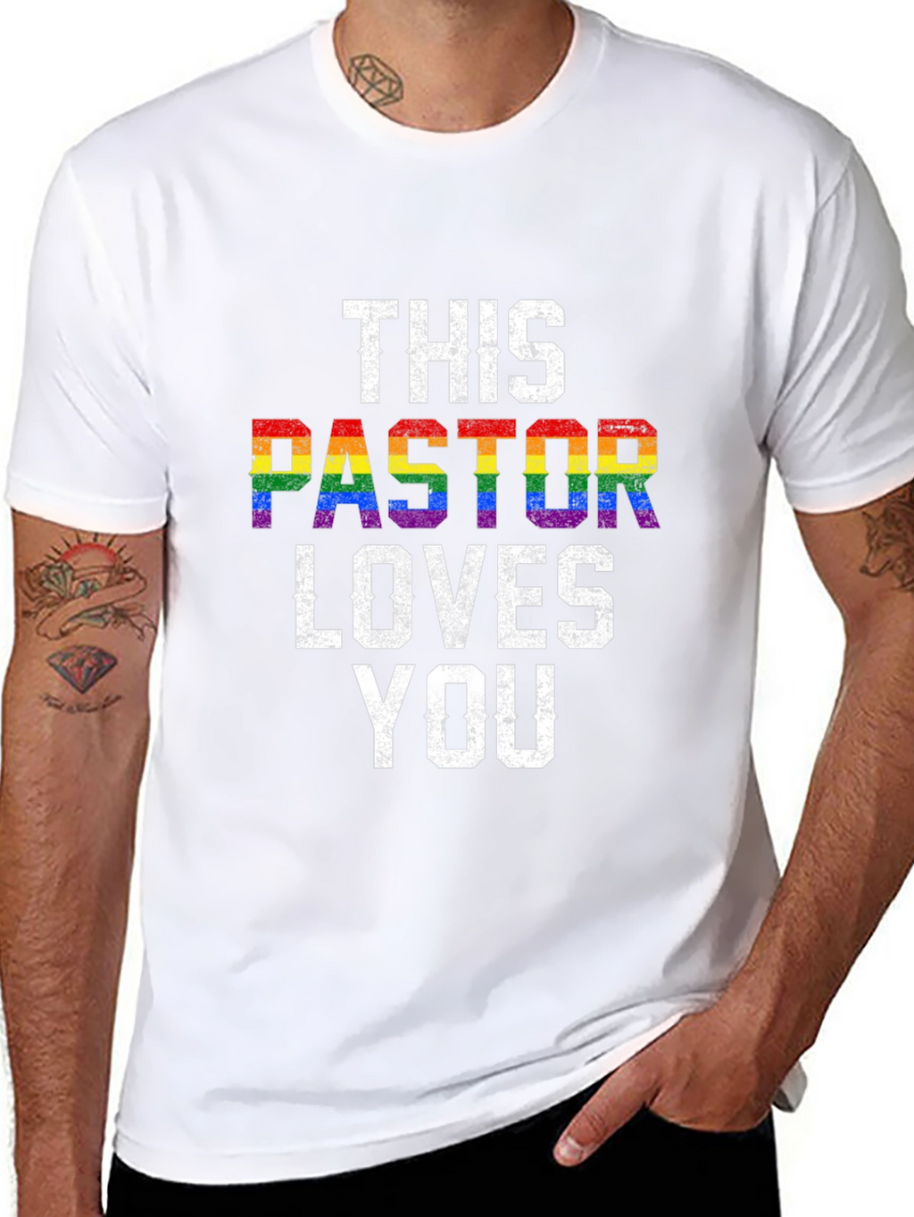 This Pastor Loves You LGBTQ+ Pride T-Shirt