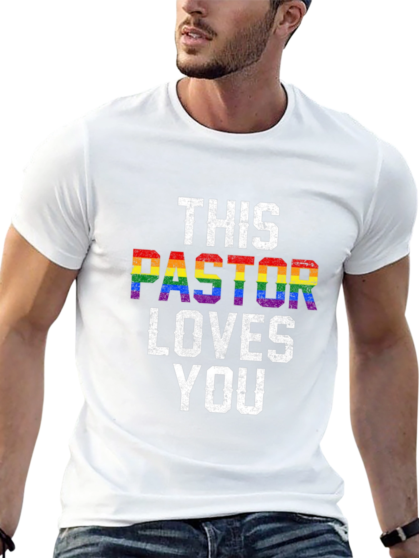 This Pastor Loves You LGBTQ+ Pride T-Shirt