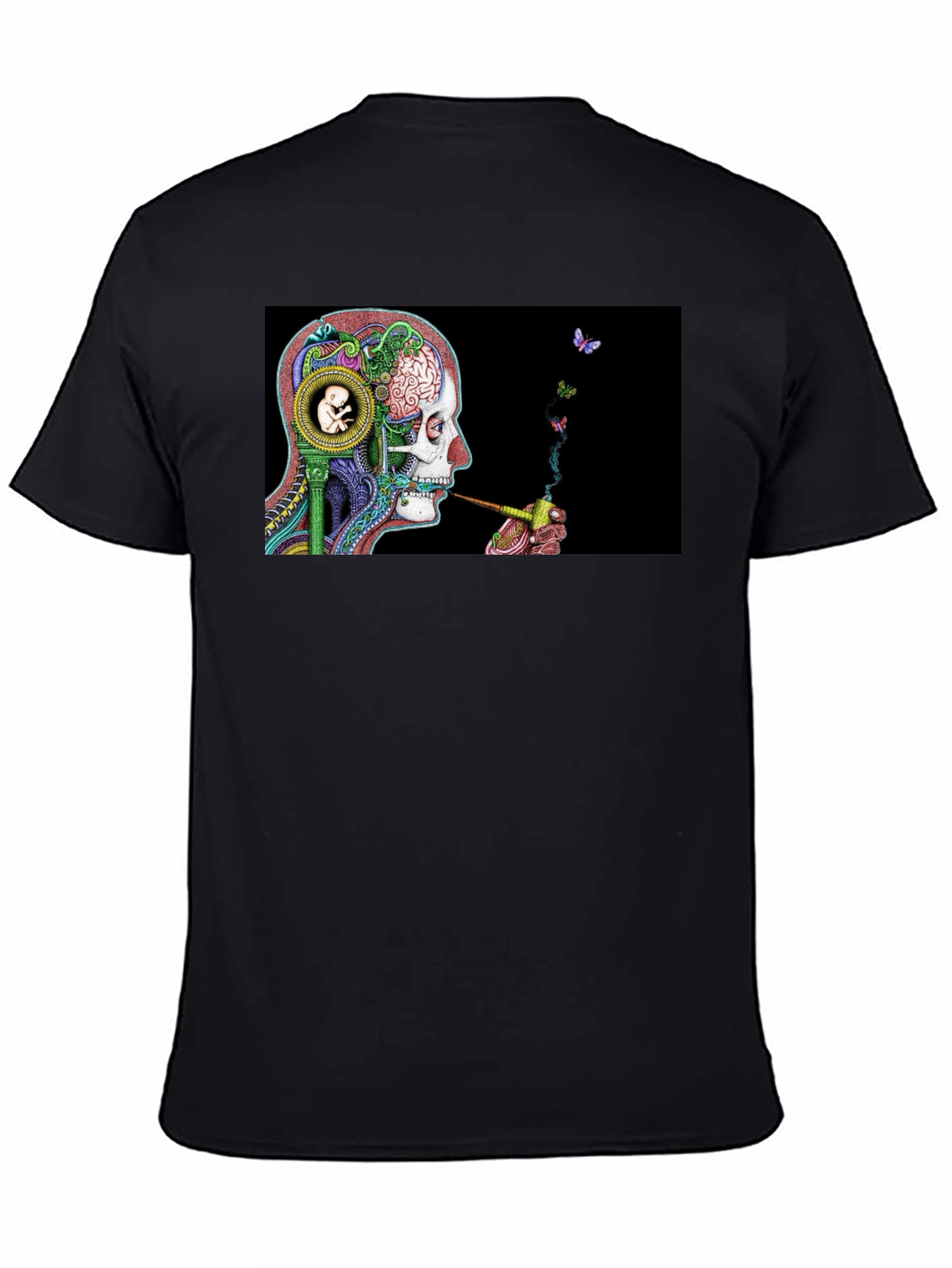 Surreal Skull & Butterfly T-Shirt