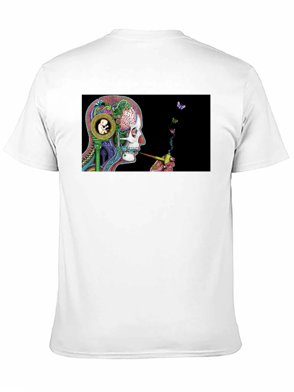 Surreal Skull & Butterfly T-Shirt