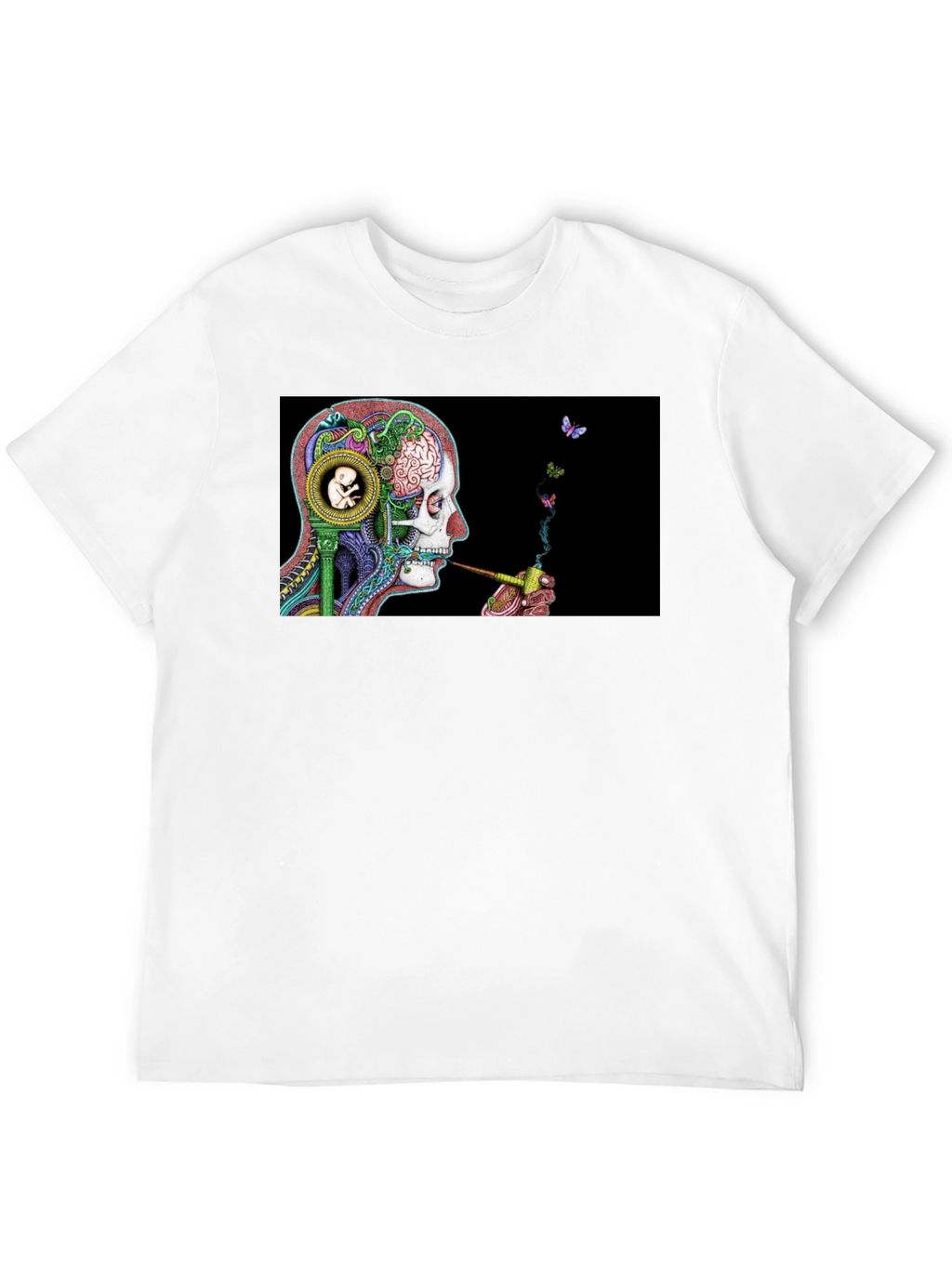Surreal Skull & Butterfly T-Shirt
