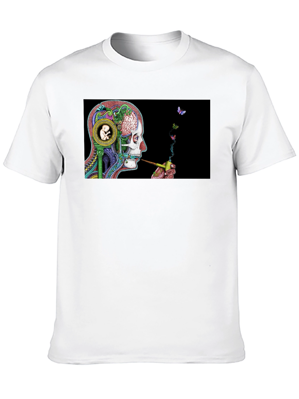 Surreal Skull & Butterfly T-Shirt