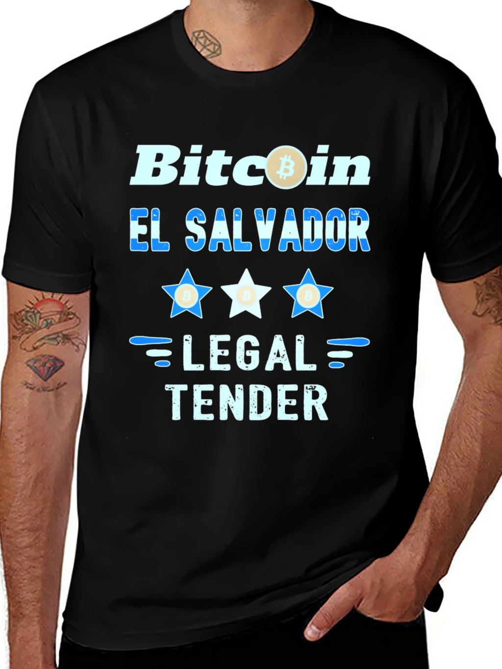 Bitcoin El Salvador Legal Tender Graphic Tee