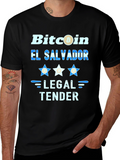 Bitcoin El Salvador Legal Tender Graphic Tee