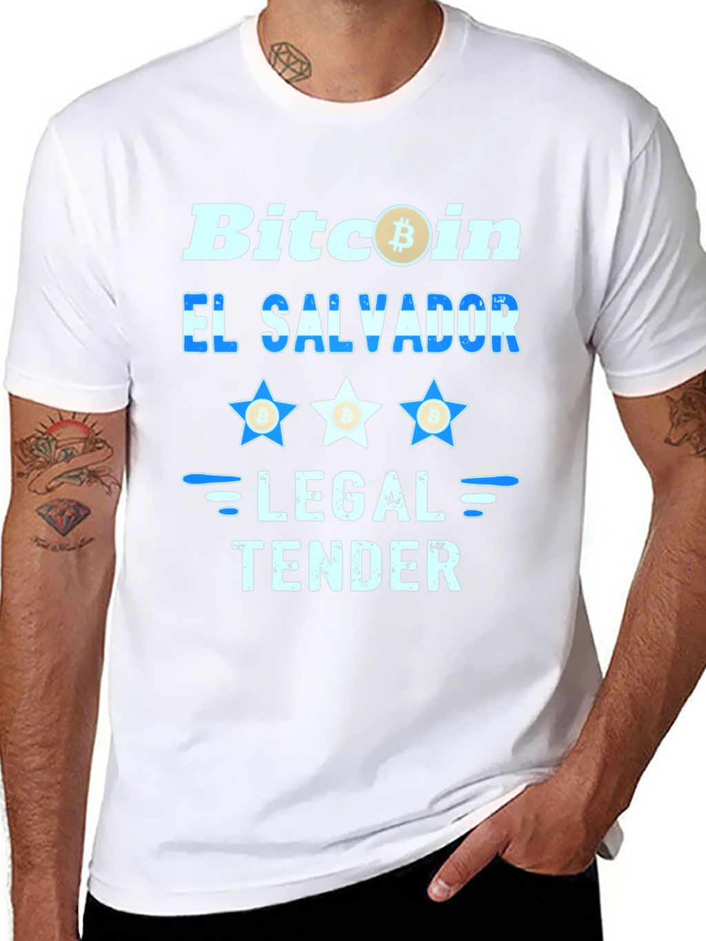 Bitcoin El Salvador Legal Tender Graphic Tee