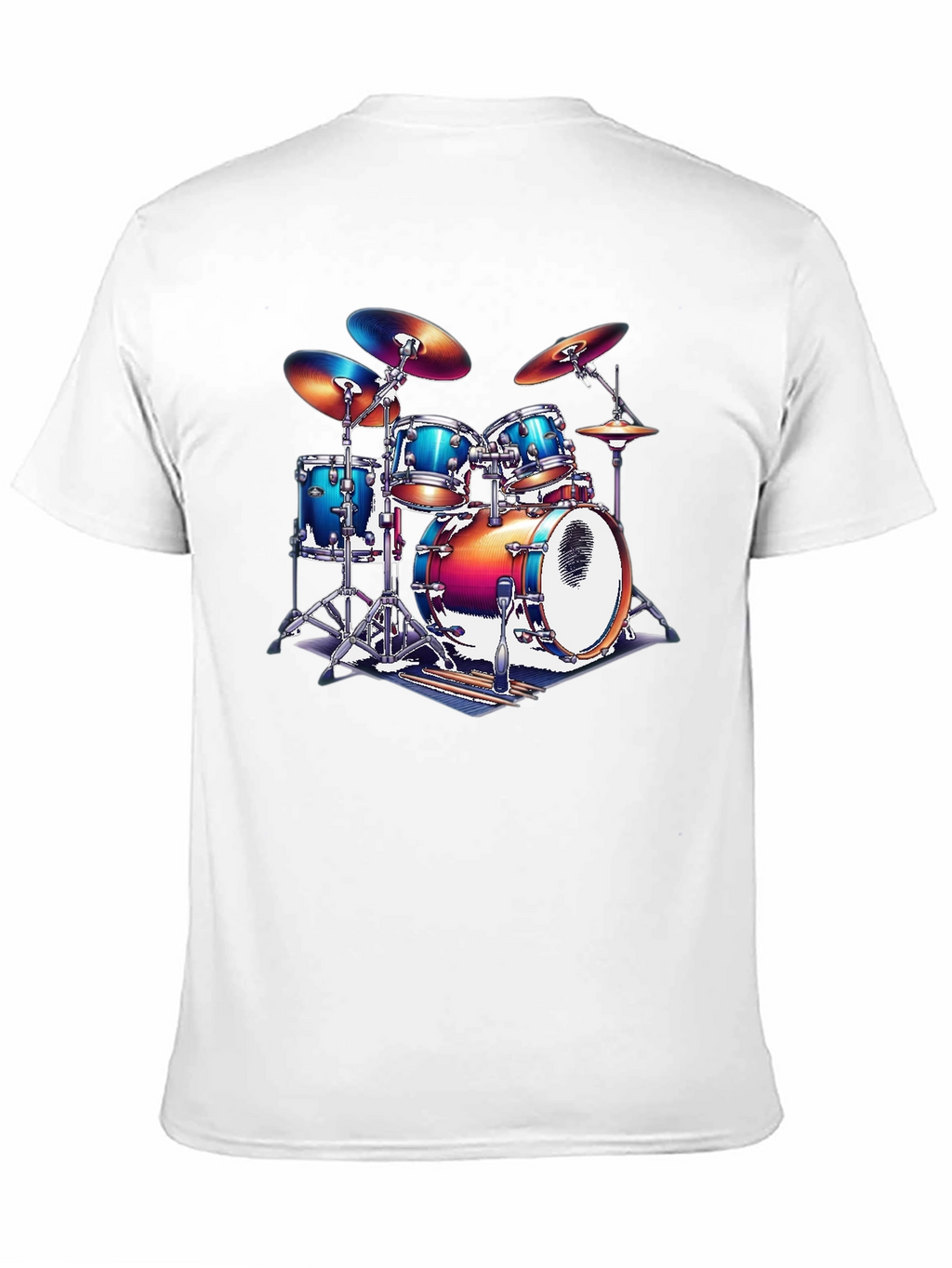 Drum Kit Graphic T-Shirt - Music Lover Tee