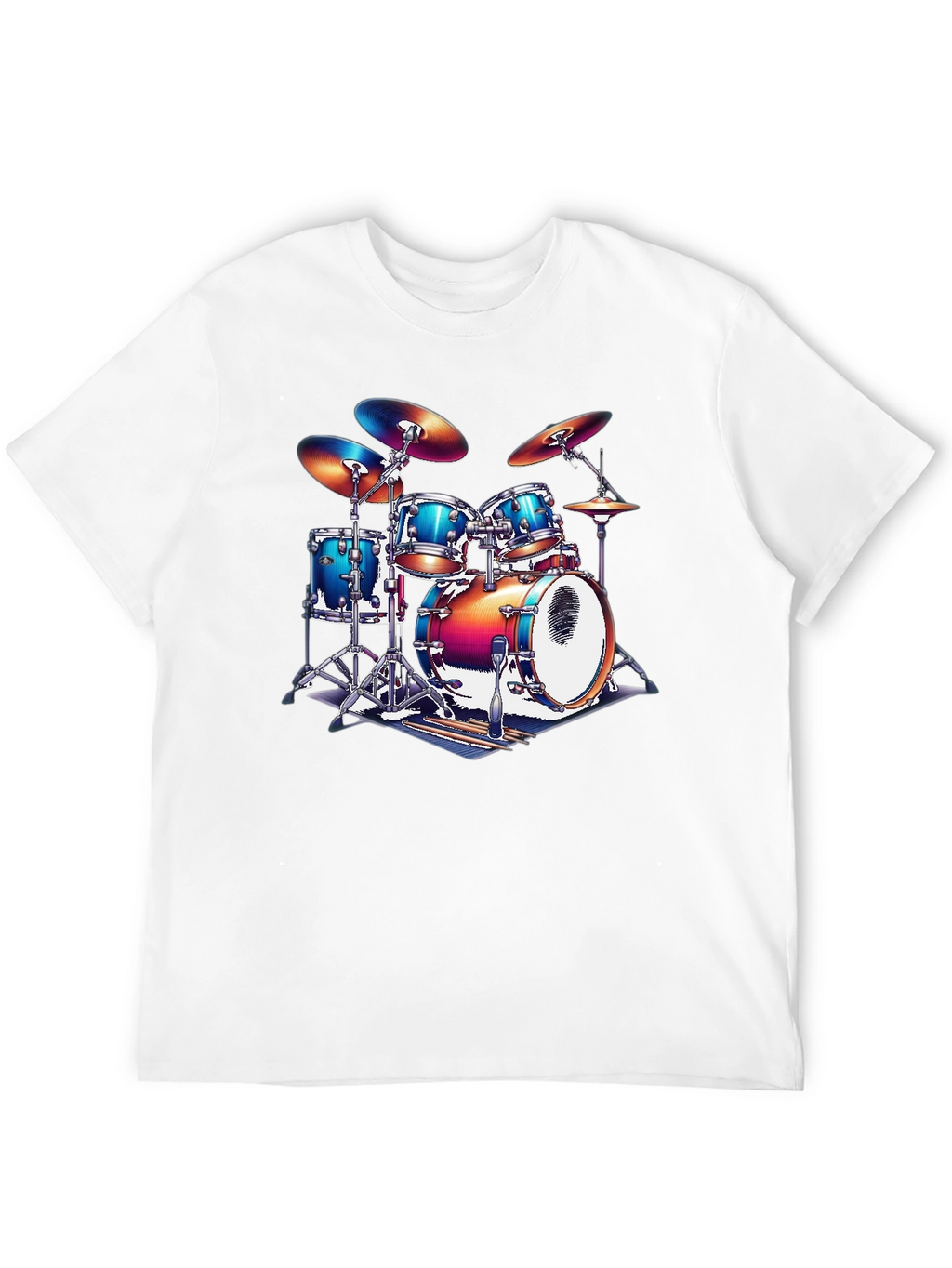 Drum Kit Graphic T-Shirt - Music Lover Tee