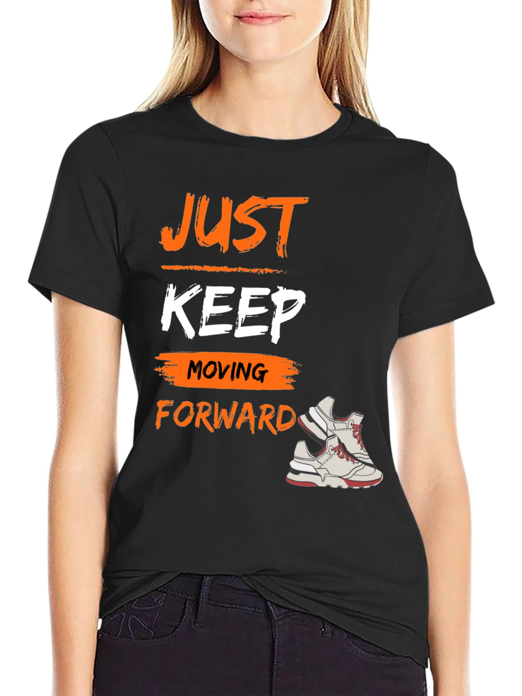 Just Keep Moving Forward Graphic Tee