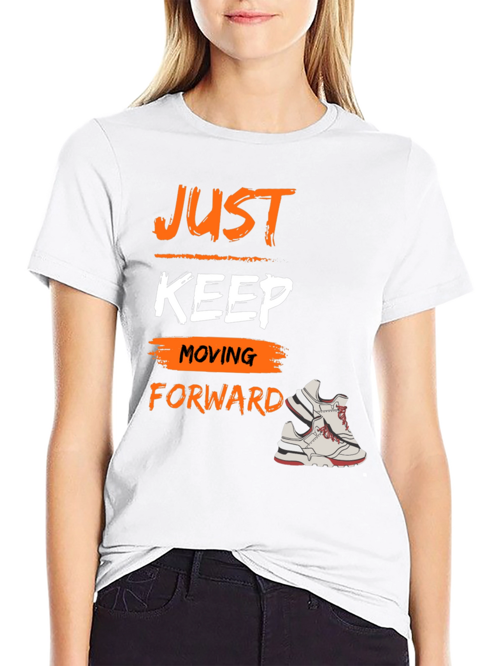 Just Keep Moving Forward Graphic Tee