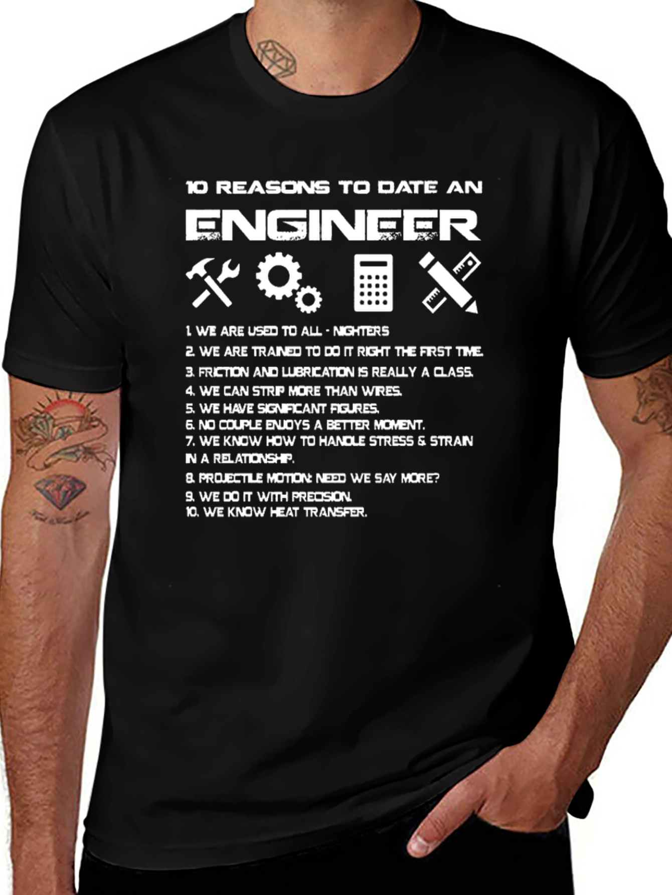 Engineer Reasons T-Shirt Funny Engineering Gift Idea