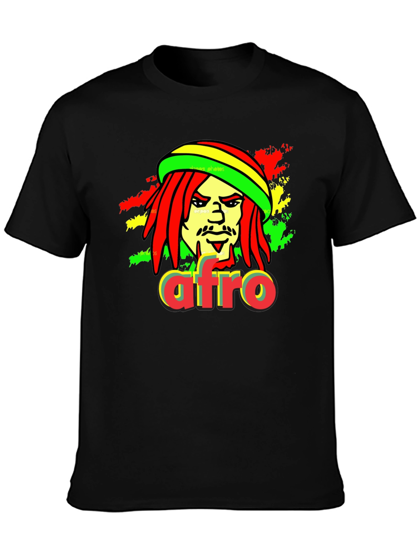 Rasta Afro T-Shirt - Reggae Inspired Graphic Tee