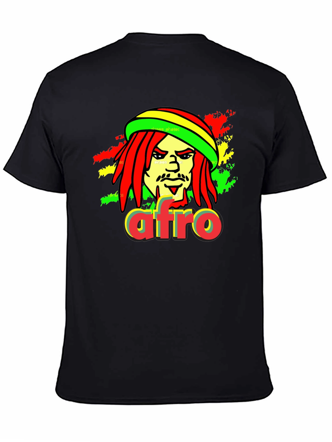 Rasta Afro T-Shirt - Reggae Inspired Graphic Tee