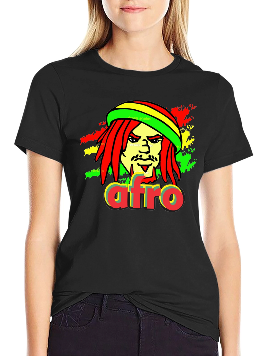 Rasta Afro T-Shirt - Reggae Inspired Graphic Tee