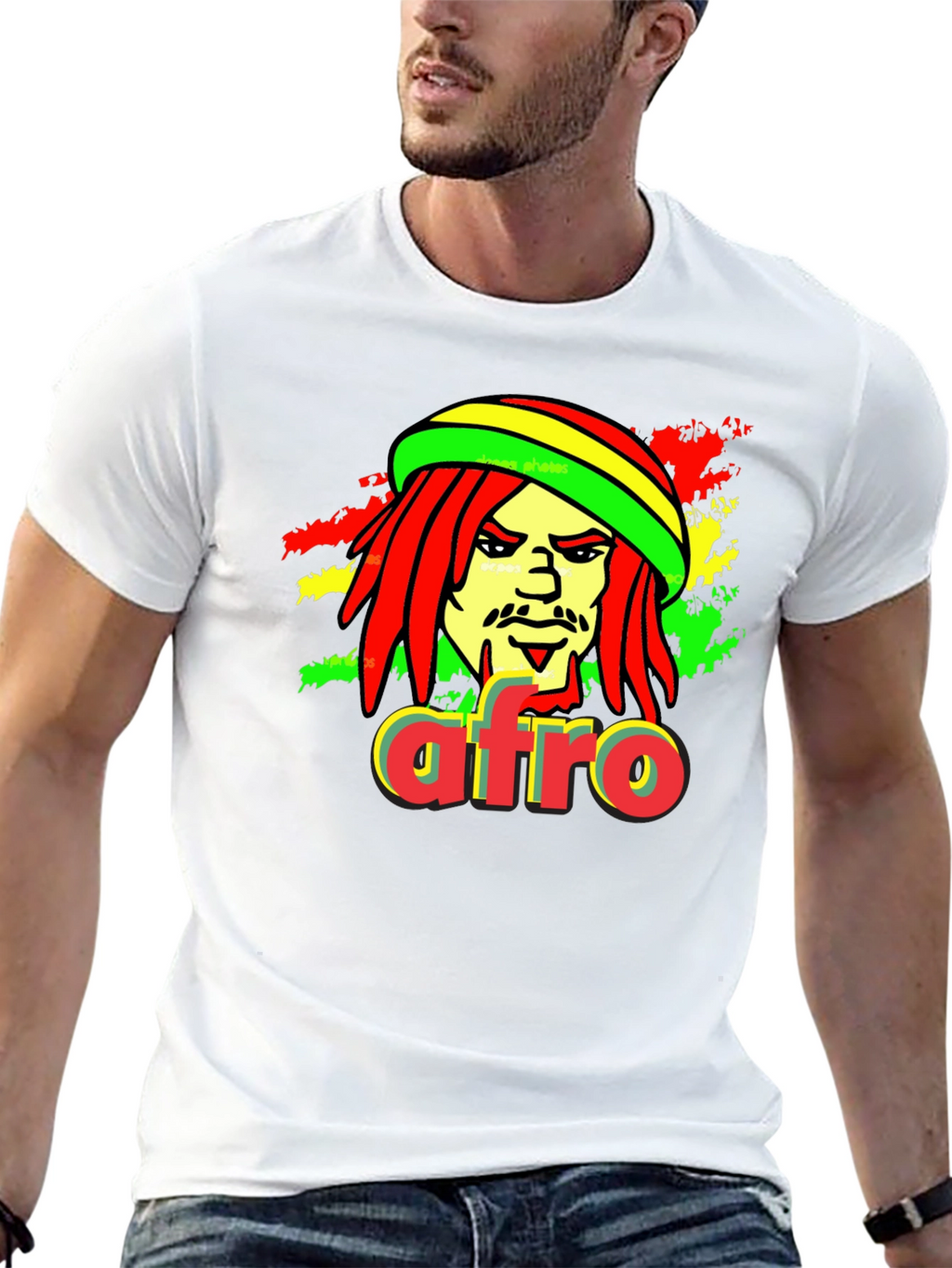 Rasta Afro T-Shirt - Reggae Inspired Graphic Tee
