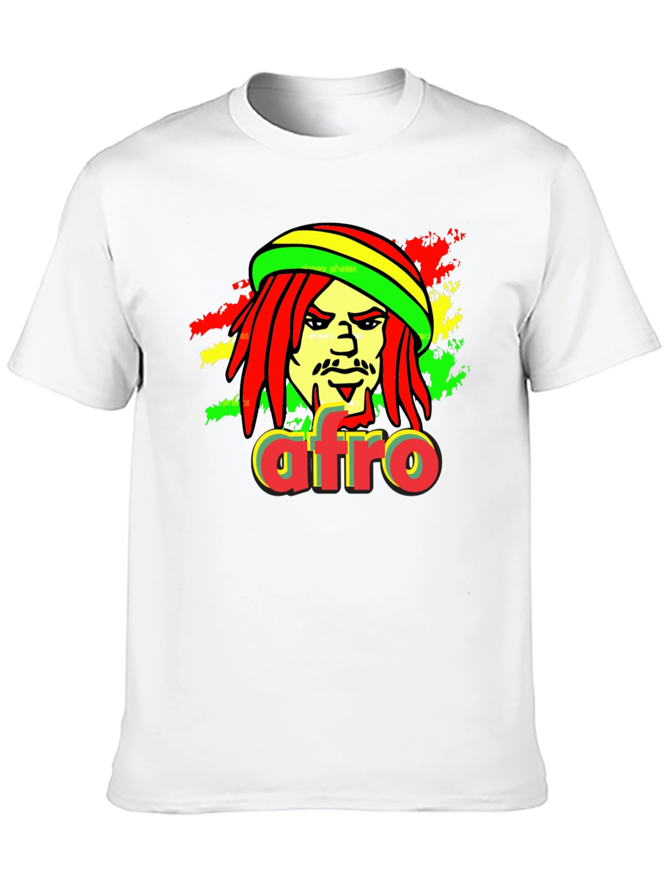 Rasta Afro T-Shirt - Reggae Inspired Graphic Tee