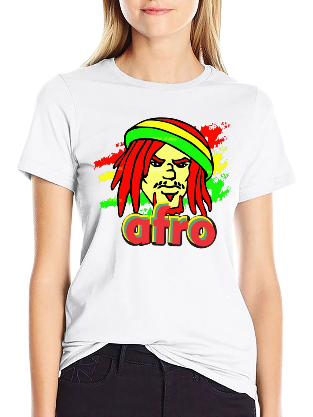 Rasta Afro T-Shirt - Reggae Inspired Graphic Tee