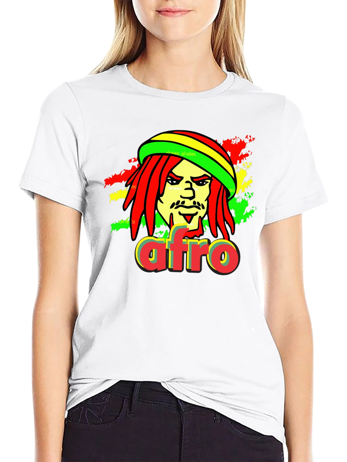 Rasta Afro T-Shirt - Reggae Inspired Graphic Tee