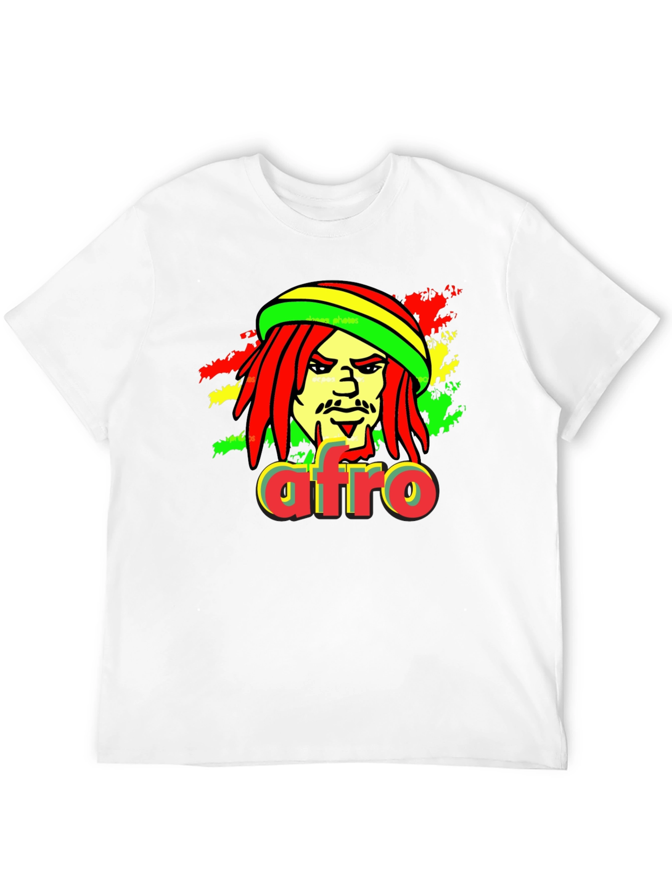 Rasta Afro T-Shirt - Reggae Inspired Graphic Tee