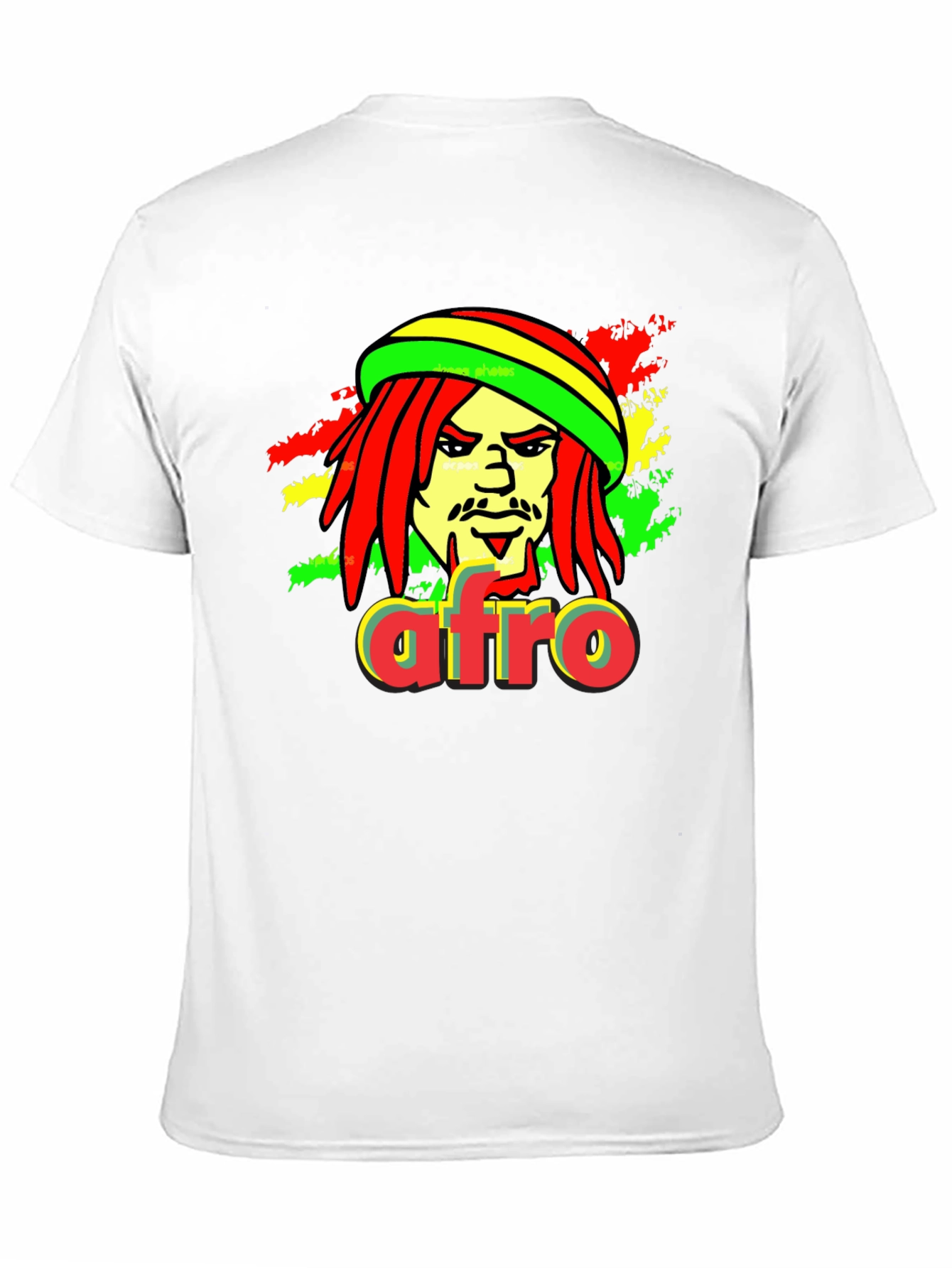 Rasta Afro T-Shirt - Reggae Inspired Graphic Tee