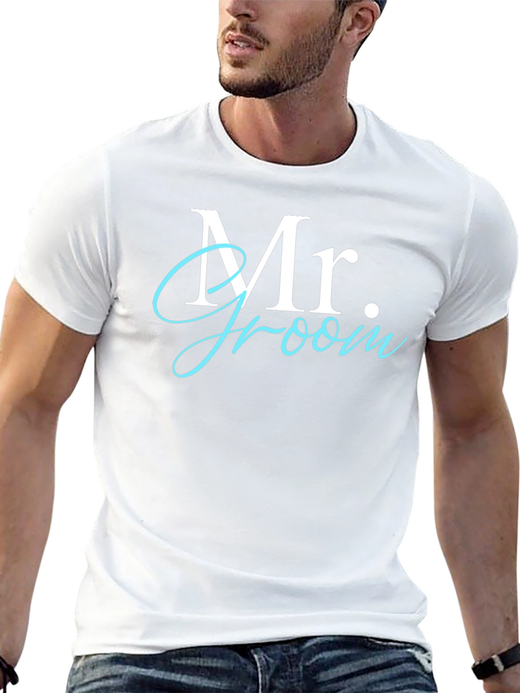 Mr. Groom Wedding T-Shirt - Stylish Groomsmen Apparel