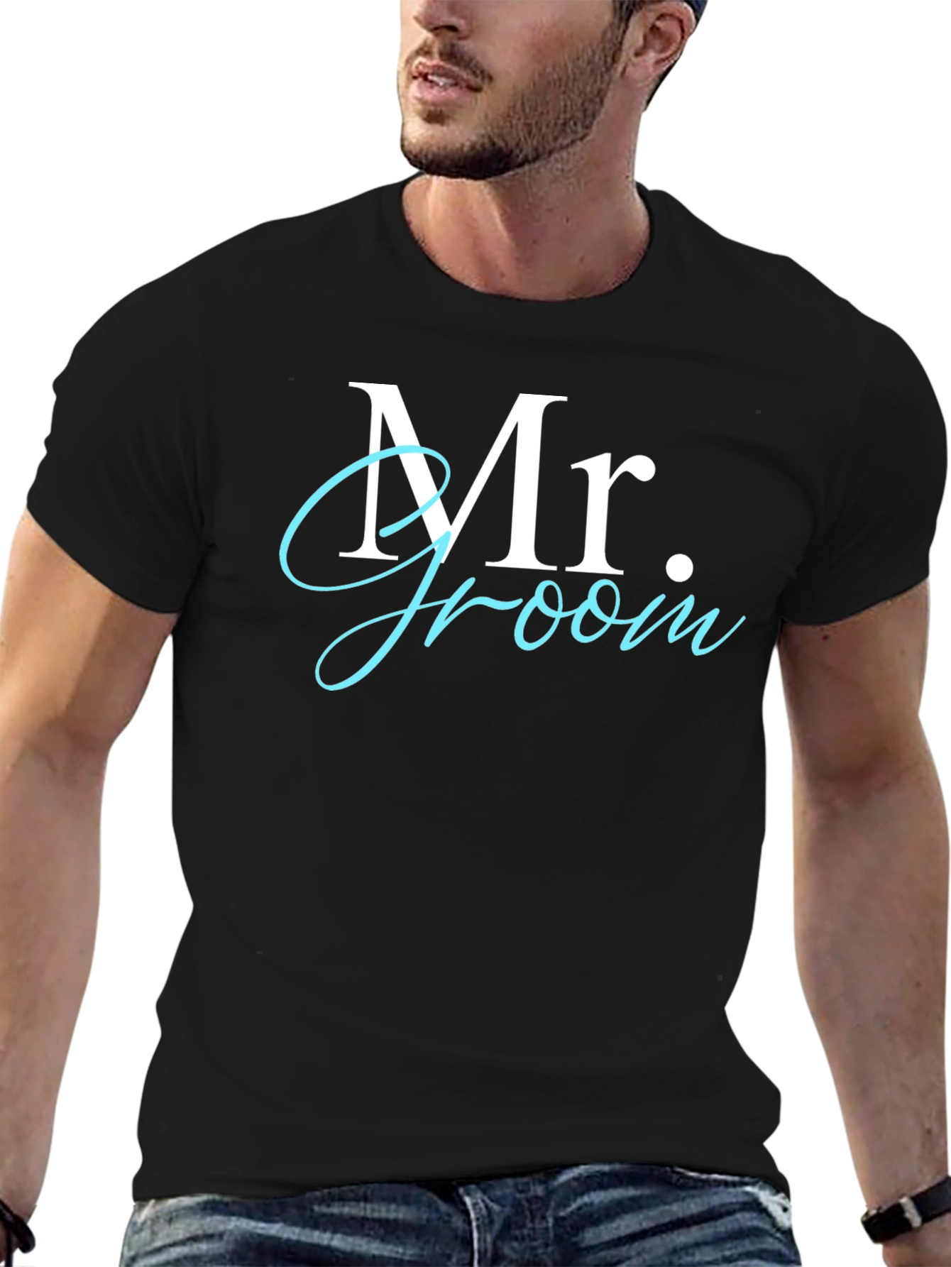 Mr. Groom Wedding T-Shirt - Stylish Groomsmen Apparel