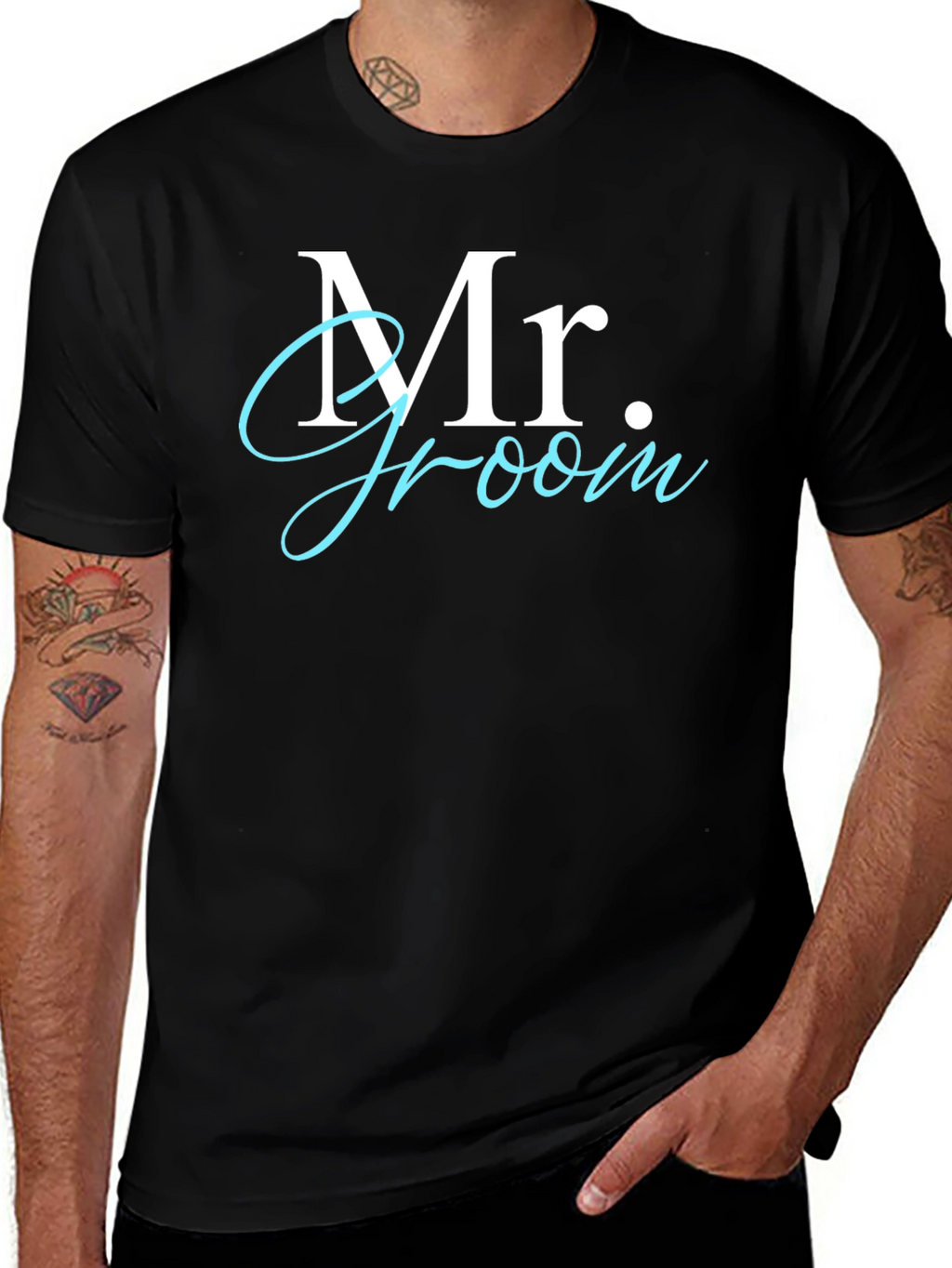 Mr. Groom Wedding T-Shirt - Stylish Groomsmen Apparel
